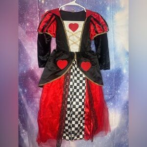 New without tags ReliBeauty Red Hearts Girls Costume Queen Dress for Kids Girls